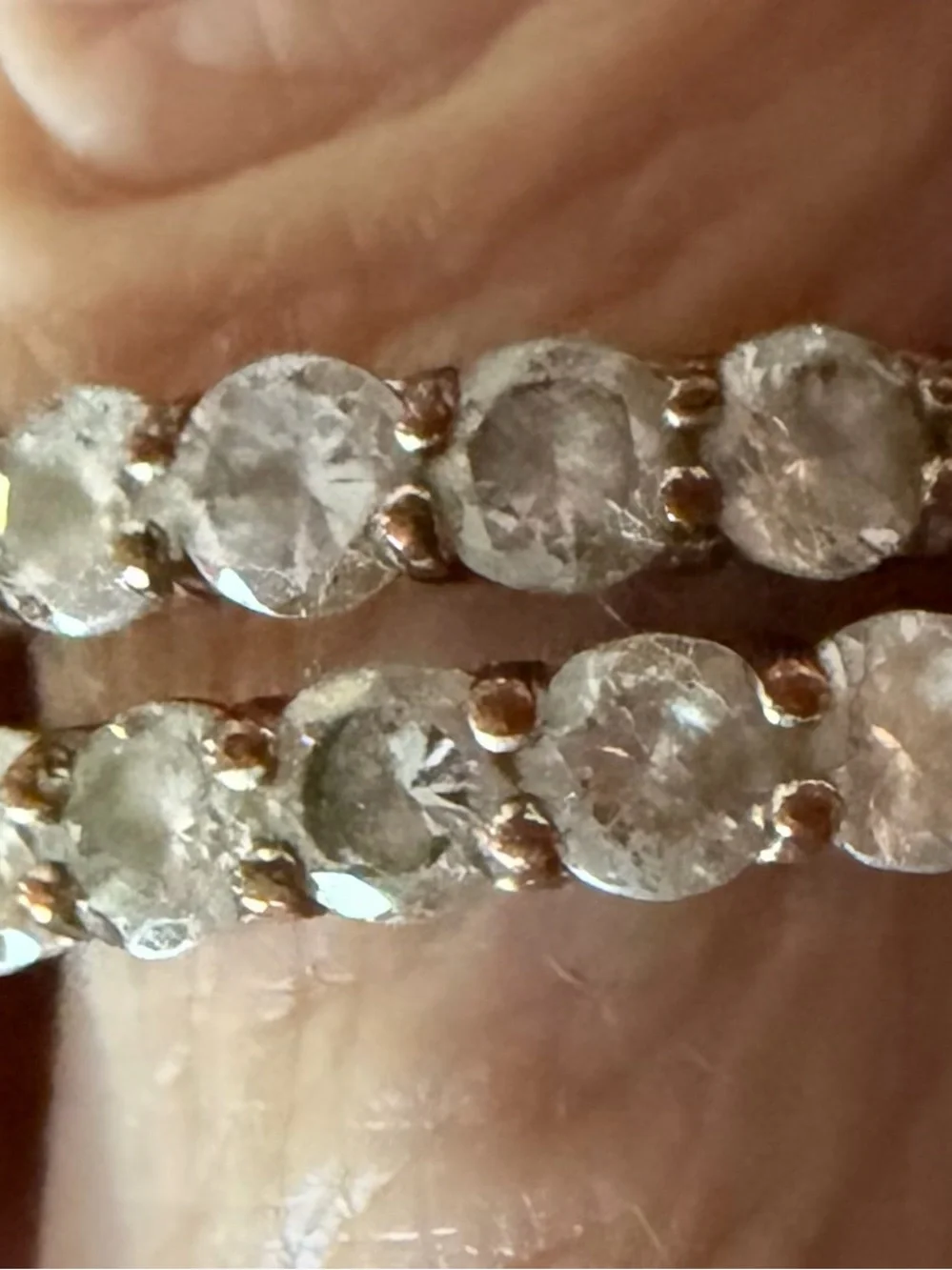 Round diamond eternity rings